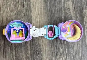 Hhx68 Polly Pocket Dreamy Sheep Playset Purple Pink Moon Rainbow Compact 2021