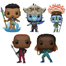 701fu Pop Funko Marvel Black Panther Wakanda Forever Collectors Set 5 Figures