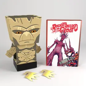 45059 Pulp Heroes Snap Bots Pull Back Marvel 3d Figure Groot
