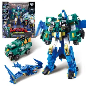 B0d49xkfk4 Quantum Heroes Dinoster 3-in-1 Transformable Robot Stego Blast Wing 11.81 Inch