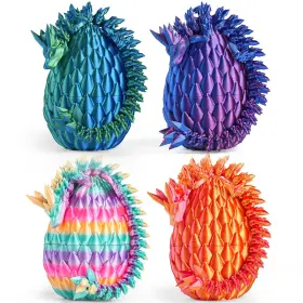 B0f8423bk7 Rapean 8 Inch 3d Printed Dragon Eggs Easter Basket Stuffers For Kids And Teens Art