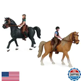 B09d7j3kss Rcomg Western Rodeo Horse Playset Cowboy Rider Figurines Kids Toy Ages 3