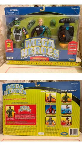 Re Play 698492305606 New Vintage 2002 Nautica Soldier Navy Seal Mega Heroes With Snap On Suits