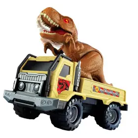 24431 Red Box T-rex Transporter - Light And Sounds Childrens Play Truck Dinosaur Figurine