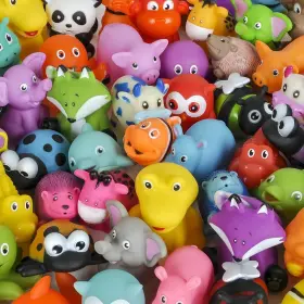Pa-ru500 Rhode Island Novelty 2 Inch Rubber Animal Mix 500 Pieces Per Order