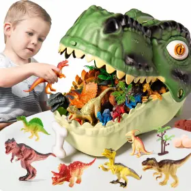 B0b3rrzx8r Risuntoy 45pcs Realistic Jurassic Dinosaur Figures And Toys Set For Kids 3-5