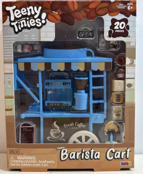 Rms 840419728214 Teeny Tinies Barista Cart 20pc Mini Food Playset Dollhouse