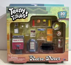 Rms 840419728245 Teeny Tinies Retro Diner 20pc Mini Food Playset Dollhouse New