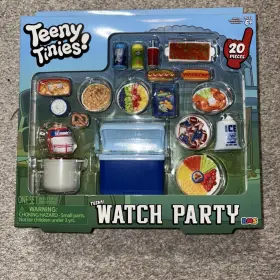 Rms 840419746560 Teeny Tinies Watch Party 20pc Mini Food Playset Dollhouse
