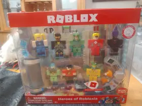 Roblox 681326107637 New And Sealed Heroes Of Robloxia Playset With Exclusive Virtual Item Code