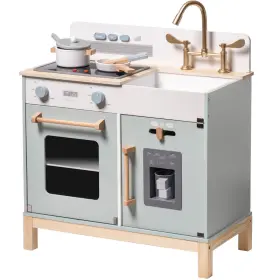 B0fj8dj6yq Robotime Play Kitchen For Toddlers Wooden Kids Playset Real Lights