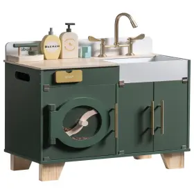B0cq75gyd5 Robud Kids Play Kitchen - Wooden Multi-function Washing Machine For