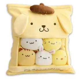 Lys19603 Roffatide Anime Pompom Purin Cute Snack Pillow Full Of Fluffy Pudding Stuffed