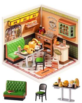 Rolife B0fhhmpjm6 Super Creator Series Diy Mini Hong Kong Bites Cafe Dollhouse House Kit Bu