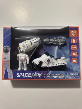 Royal Deluxe Accessories Llc 108107793754 Nasa Spaceplay Space Explorer 4pc Toy Set Age 5