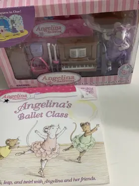 00364 Sababa Toys 2005 Angelina Ballerina Miss Lilly S School Playset And Ballet Class Book - New