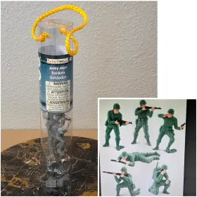 678604 Safari Army Men 6 Figures 2.5 Inch Tall Toob #678604 Infantry Soldiers