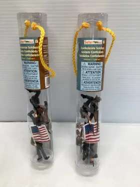 679004 Safari Civil War Confederate Soldiers 5 Figures Brand Lot Of 2