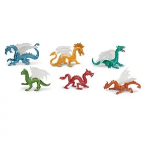 687604 Safari Dragons Tube Mini Figures Ltd New Fantasy Dragon Figure Toys 6 Pieces