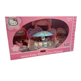 Sanrio 021105325201 Vintage Y2k 00s Blue Box Hello Kitty Roller Disco Playset 2004 Kawaii