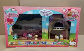 Sanrio 897036180303 Hello Kitty Camper Van And Family Cottage Playset With Figures New 2012