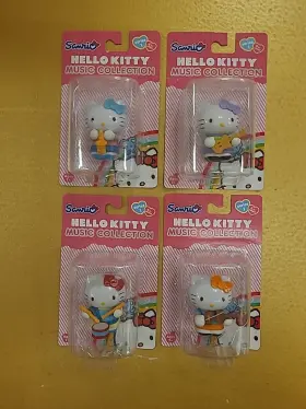 Hkf013 Sanrio Lot Of 4 Hello Kitty Music Collection Series 1 Drum Guitar Saxophone Violin