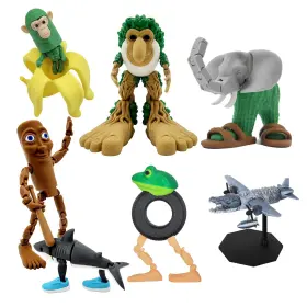 B0fh74ryhw Sarcidery Brainrot Toys Large Poseable Italian Action Fig