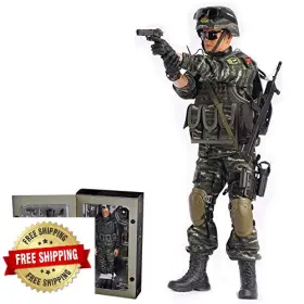 B0byw9k414 Scakbyer 12 Inch Military Action Figure Set With Weapons And Accessories Ch02 - 1/6 Scal