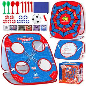 Scarmat B0fs156yzw Easter Spider Bean Bag Toss Game For Kids Age 4-8 Cornhole Board Outdoor Toys F