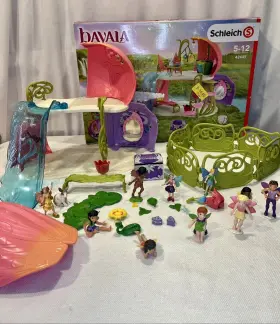 42445 Schleich 055744021909 Bayala Fairy Glittering Flower House Parts Not Complete Fairies