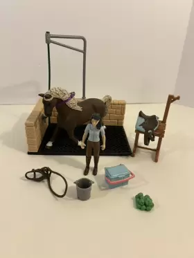 42438 Schleich 055744023095 Horse Club #42438 - Washing Area As Shown