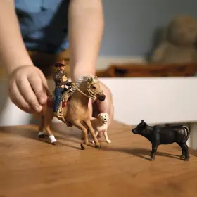 Schleich 059433474427 Farm World Western Riding Adventures 6-piece Playset