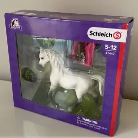 41447 Schleich New Horse Club Set Lipizanner Mare With Blanket