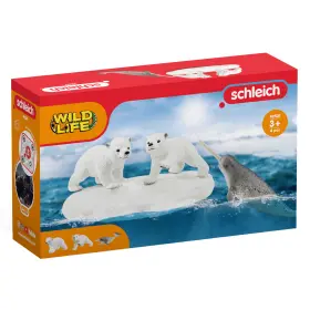 42531 Schleich Wild Life - Polar Playground 4 Piece Figurine Playset Kids Ages 3