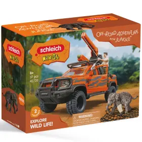 42720 Schleich Schliech Wild Life Off-road Adventure In The Jungle - 37pc Animal Rescue