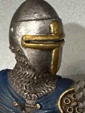 70021 Schleich 2003 Foot Soldier Medieval Figure Blue Retired