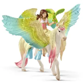 70566 Schleich Bayala Fairy Surah With Glitter Pegasus - 3pc Figurine Playset