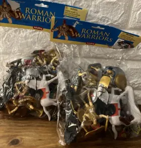 58885 Schylling Roman Warrior Ancient Greece Figure Wagon Horses Playsets