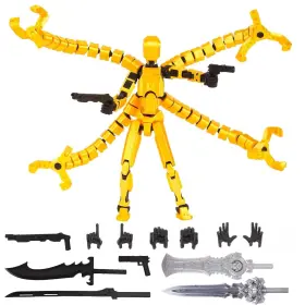 B0dpylgkhq Senroelectronage T13 Action Figure Assembled Upgraded 3d Printed Dummy Yellow