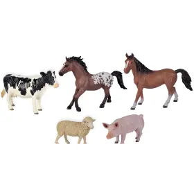 104343102sio Simba Toys Farm Animals Set 5 Figurines Realistic Miniatures Kids 3