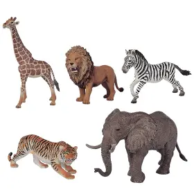 104343103sio Simba Toys Safari Animals Set 5 Realistic Wild Animal Figures For Kids 3