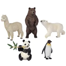 104343104sio Simba Toys Wild Animal Set 5 Miniature Figures Realistic Toy Animals Kids 3