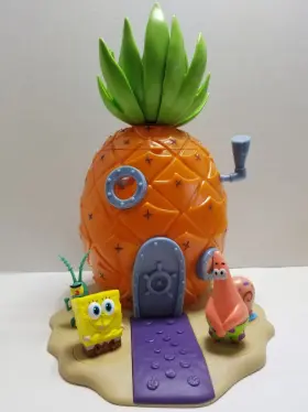 Snapco 000073880905 Spongebob Squarepants Pineapple House Popcorn Bucket Playset With Figures Htf Rare