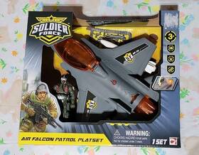 Soldier Force Af-35 Military And Adventure Playset Jet Action Figure Boxed