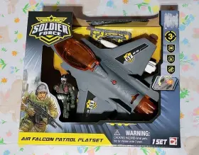Af-35 Soldier Force Military And Adventure Playset Jet Action Figure Boxed