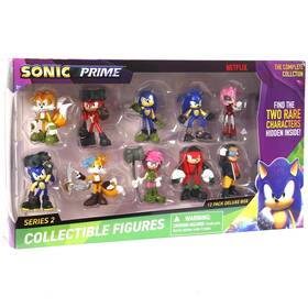 Sonic Prime B0djwcmbsq Deluxe Box V2-12 Pack Collectible Figures - 2.5 Inch Characters Includ