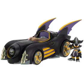 B0fl6xy9b5 Sonic The Hedgehog Dc X Shadow-fied Batmobile And 2.5 Inch Shadow As Batman Figure