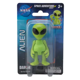 Pt63179 Space Adventure Alien Figurine 3 Inch Green Sci-fi Posable Action Figure Kids