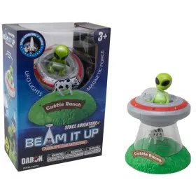 Pt63210 Space Adventure Beam It Up Alien Ufo Cow Abduction Toy Lights Sounds Magnetic