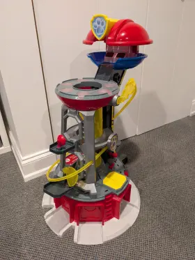 16786 Spin Master Paw Patrol Mighty Lookout Tower Playset Lights And Sound Super Paws No Pups